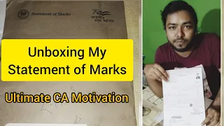 💥Unboxing My CA final marksheet 👨‍🎓| CA Motivational Video | CA Shanu Sharma