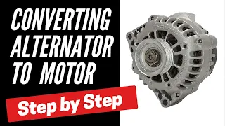 Convert Alternator to Brushless Motor