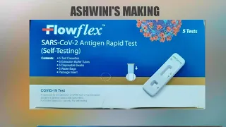 FLOWFLEX SARS-COV-2 ANTIGEN RAPID TEST//COVID-19TEST DEMO//CORONAVIRUS TEST.