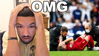 FIRST REACTION TO HARVEY ELLIOTT INJURY VS LEEDS (INSANE FOOTBALL INJURY)