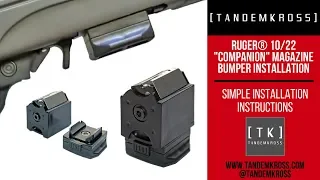 TANDEMKROSS - "Companion" Magazine Bumper for Ruger® 10/22 | Updated Installation Instructions