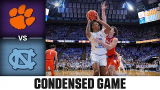 Clemson vs. North Carolina Condensed Game | 2023-24 ACC Men's Basketball