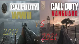 Call of Duty WW2 vs Call of Duty VANGUARD 2021— Weapons Comparison