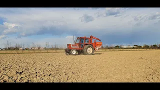 FIAT 70-90 + SPANDICONCIME AGREX 1000 | DISTRIBUZIONE FERTILIZZANTE