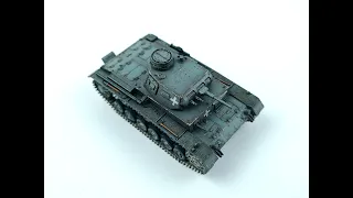 Panzer III ausf. E First To Fight 1/72 - Full build video