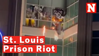 Watch: Inmates Break Windows And Set Fires During St. Louis Prison Riot