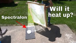 Spectralon-The World's Whitest Material vs Giant Solar Scorcher—Will it Heat Up?