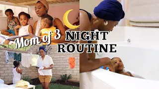 NIGHT TIME ROUTINE WITH 3 KIDS. INFANT, TODDLER & PRESCHOOLER. Evening/ Bedtime Routine.