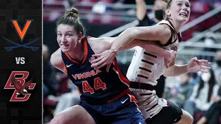 Virginia vs. Boston College Women's Basketball Highlights (2021-22)