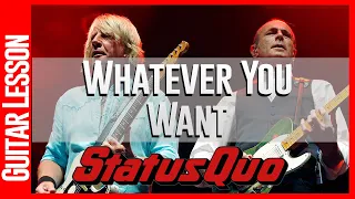 Status Quo - Whatever You Want - Guitar Lesson Tutorial