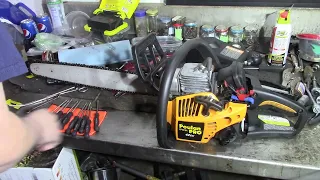 Poulan Pro 42cc PP4218A Chainsaw carb adjustment
