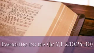 Evangelho do dia (Jo 7,1-2.10.25-30)