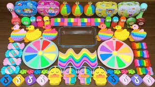 DUCK RAINBOW!  Mixing random into STOREBOUGHT slime ! Satisfying Cun Slime #370