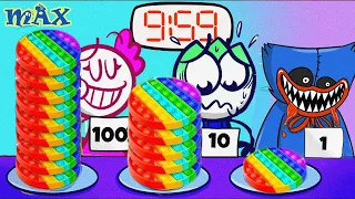 100 CAMADAS DE DESAFIO DE Pop It | 100 layers Pop it challenge | Animated Short Films