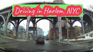 Driving in Harlem, NYC 🇺🇸 on February 16, 2021