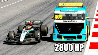 Mercedes F1 2024 vs Mercedes Formula Truck 2800 HP - Monza GP