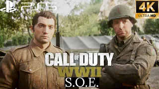 CALL OF DUTY WWII (4K 60 FPS) walkthrough: S.O.E. MISSIONS 4-6