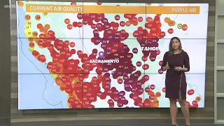 Critical Fire Weather: Very poor air quality in Sacramento and Tahoe Basin