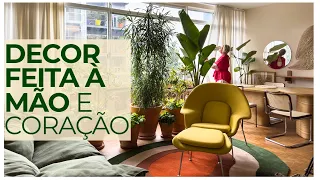 INCRÍVEL É POUCO! REFORMA TOTAL SEM QUEBRADEIRA -ESSE APTO É UMA AULA DE DECOR COM ALMA E CORAÇÃO