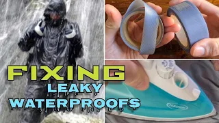 Fixing Leaky Waterproofs-Seam Sealing Tape-Re Sealing-Iron On Hot Glue Tape-GoreTex Fabrics