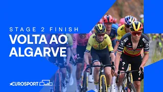 A BOX OFFICE BATTLE 🥊 | Stage 2 Finish Volta ao Algarve 2024 | Eurosport Cycling