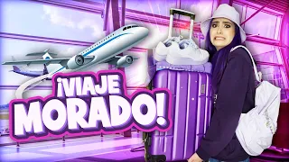 VIAJANDO CON PURAS COSAS MORADAS 💜100% REAL *Que vergüenza*