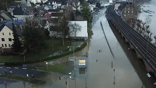 Hochwasser in Vallendar am Rhein 2021 - DJI Mavic