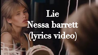 Nessa Barrett - lie | lyric video |