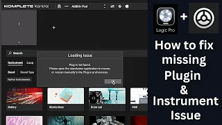 How to find missing Plugins & Instrument in Logic ProX