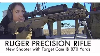 Ruger Precision Rifle: New Shooter @ 870 Yds with Target Cam