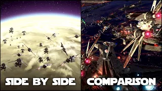 Star Wars: The Clone Wars and Star Wars: Episode III - Revenge of the Sith | Side by Side Comparison