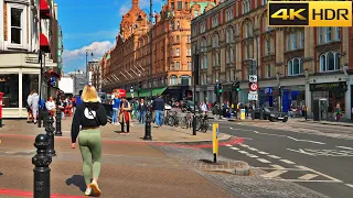 London Walk in Posh Neighbourhood 👠Walking Tour around Harrods, Knightsbridge, Belgravia [4K HDR]