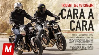 Honda CB650R vs Triumph Trident 660 | Comparativa, prueba y opinión