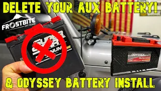 Jeep Wrangler JL/Gladiator Aux Battery Delete-Odyssey Battery Install