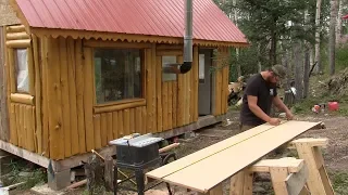 Alaska Cabin Project   ................ Kitchen Cabinets, Counter Top, & Sink