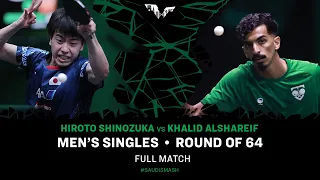 FULL MATCH | Hiroto SHINOZUKA vs Khalid ALSHAREIF | MS R64 | #SaudiSmash 2024