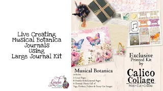 Live Creating Musical Botanica Journals with Large Journal Kit