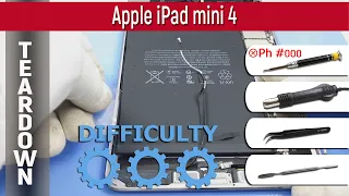 Apple iPad mini 4 (2015) A1538, A1550 📱 Teardown Take apart Tutorial