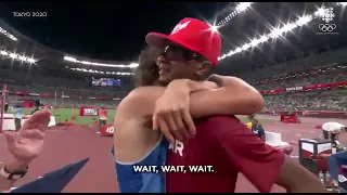 Qatar’s Barshim and Italy’s Tamberi share Tokyo Olympics high jump victory in heartwarming moment