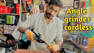 Angle grinder cordless 21v 4Ah battery / unboxing review testing 2023 #anglegrinder #youtube