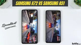 Samsung Galaxy A72 vs Samsung Galaxy A51 | Video test Display, SpeedTest, Camera Comparison