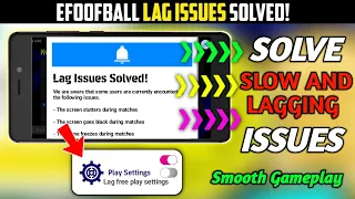 How To Solve Lag Problem In eFootball 2024 | Lagging Problem Solution