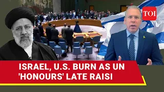 Egg On Israel's Face As UN Lowers Flag, Observes Moment Of Silence For Raisi | Watch