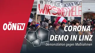 Corona-Demo führt zu Chaos in der Linzer Innenstadt