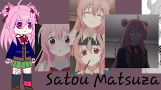 ♡Anime characters react to Satou Matsuzaka♡ part 2 || no ships ||🍄