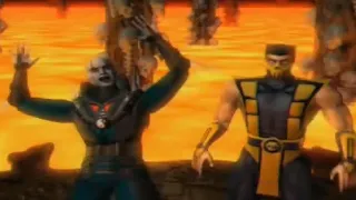 Mortal Kombat Gold - Scorpion Ending & Bio - Sega Dreamcast Mortal Kombat 4 [AI Upscaled to 1080p]