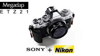 Nikon ZFC with Sony 20mm 2.8 A-psc Pancake lens -  MEGADAP ETZ21 vs ETZ11