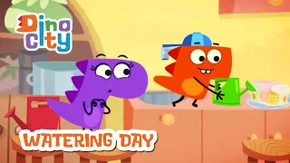 Watering day - DinoCity | Cartoon for Kids