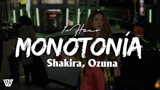 [1 Hour] Shakira, Ozuna - Monotonía (Lyrics/Letra) Loop 1 Hour