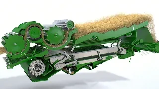 John Deere T-Series combine Animation